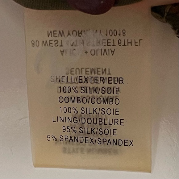 Alice + Olivia Paint The Town Gold Sequin Dress Womens Silk Disco Party SZ M NYE - Picture 9 of 9